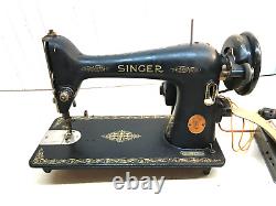 VINTAGE ANTIQUE 1900s SINGER CAST IRON SEWING MACHINE HEAD FOOT PEDAL