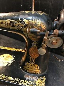 VINTAGE ANTIQUE 1900s SINGER CAST IRON SEWING MACHINE HEAD ONLY EGYPTION