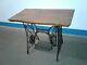 Vintage Singer Treadle Sewing Machine Base Table Legs Rolling Stand