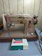 Vtg Singer 328k Sewing Machine With Accessories & Case Tested & Working