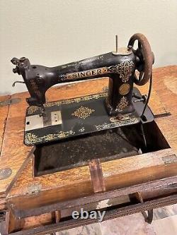 Vintage 1900's SINGER Sewing Machine, 6 Drawer Cabinet