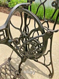 Vintage 1920 Singer Treadle Sewing machine cast iron table BASE & LEGS ONLY