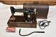 Vintage 1923 Singer Model 101 Sewing Machine With Portable Case + Knee Lever
