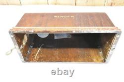Vintage 1923 Singer Model 101 Sewing Machine With Portable Case + knee lever