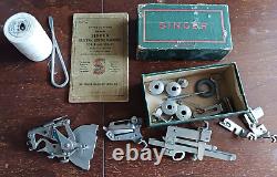 Vintage 1929 Singer Model 101 Electric Sewing Machine Style 40 Cabinet with Bench