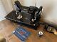 Vintage 1936 Singer Featherweight 221 Sewing Machine Ae295618 With Extras