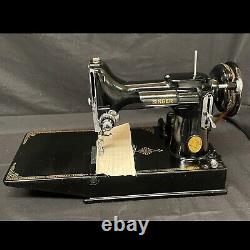 Vintage 1950 Singer Featherweight 221 Sewing Machine, Professionally Serviced