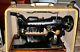 Vintage 1950s 206k Singer Sewing Machine Withpower Cord, Peddle And Case Excellent