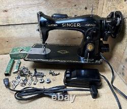 Vintage 1951 Centennial SINGER 15-91 Sewing Machine Gear Drive Featherweight