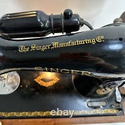 Vintage 1952 Singer 15-91 Sewing Machine AL209047 Works Perfect Case Foot Pedal