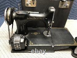 Vintage Antique 1936 Singer 221 Ae Portable Featherweight Sewing Machine