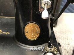 Vintage Antique 1936 Singer 221 Ae Portable Featherweight Sewing Machine