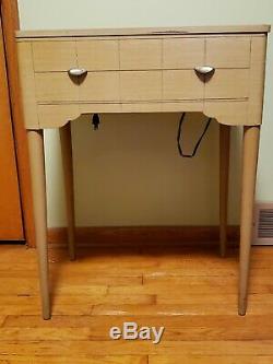 Vintage Antique 1950s Singer 404 Sewing Machine & Table