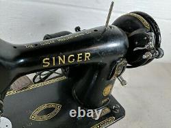 Vintage Antique 1955 Singer 99K Sewing Machine with Light Pedal Buttonholer MORE