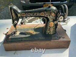 Vintage Antique Singer Redeye Sewing Machine