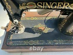 Vintage Antique Singer Redeye Sewing Machine