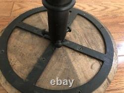 Vintage Antique Singer Sewing Machine Machinist Stool, Adjustable Height Seat