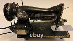 Vintage Antique Singer Sewing Machine withmotor cat. # B. R. 8 S & touch pad #195325