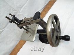 Vintage Child's Singer Toy Sewing Machine Cast Iron Miniature Hand Crank in Box