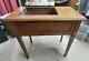 Vintage Fold Away Cabinet Mount Sewing Machine Table Hardwood Singer