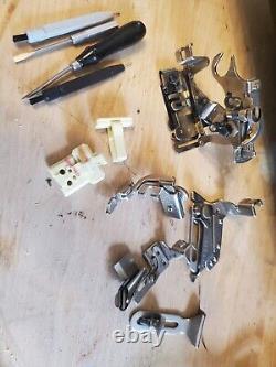 Vintage Singer 15-90 Sewing machine for leather, cotton, lace+attachments+more