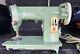 Vintage Singer 185j Sewing Machine Jadeite Green Working