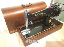 Vintage Singer 201K, 201 Handcrank sewing machine FOR LEATHER