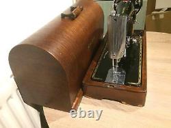 Vintage Singer 201K, 201 Handcrank sewing machine FOR LEATHER