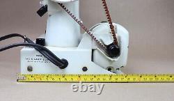 Vintage Singer 221K White Featherweight Sewing Machine with Green Case WORKS