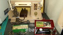 Vintage Singer 301A Sewing Machine Nice Condition, Original Case S/N NB115451
