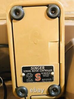Vintage Singer 301A Sewing Machine Original Case 1957 NB103346 Works
