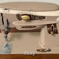 Vintage Singer 500a Rocketeer Slant-O-Matic Sewing Machine Single Owner Works