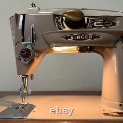 Vintage Singer 500a Rocketeer Slant-O-Matic Sewing Machine Single Owner Works