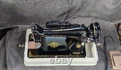 Vintage Singer 66 Centennial Sewing Machineexcellent1951serviced