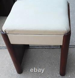 Vintage Singer Art Deco Streamline Sewing Cabinet Original Bench Chair