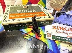 Vintage Singer Darning & Embroidery Attachment Set SIMANCO 160720 fits 66 99 201