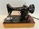 Vintage Singer Electric 99k Sewing Machine Circa 1956 With Case, Made In Uk