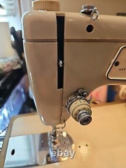 Vintage Singer Fashion Mate Sewing Machine Model 237 Pedal Manual &Extras Works