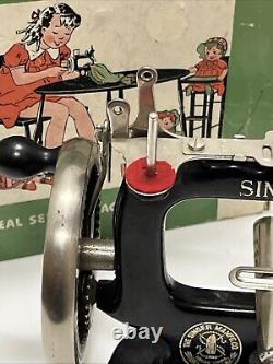 Vintage Singer Sewhandy No. 20 Child's Sewing Machine with Box