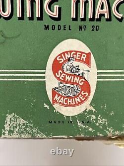 Vintage Singer Sewhandy No. 20 Child's Sewing Machine with Box