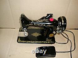 Vintage Singer Sewing Machine 99k, Serviced, #ef634731