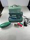 Vintage Singer Sewing Machine Bzk 60-8 Green W Case And Accessories Clean Tested