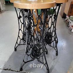Vintage Singer Sewing Machine Bar Stool / End Table