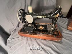 Vintage Singer Sewing Machine Model 128k La Vencedora Decals G Series
