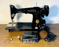 Vintage Singer Sewing Machine Model 201-2 1950's AJ333417 Oiled/Cleaned/tested