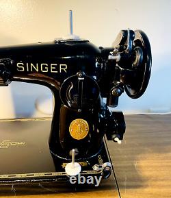 Vintage Singer Sewing Machine Model 201-2 1950's AJ333417 Oiled/Cleaned/tested