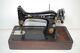 Vintage Singer Sewing Machine Model 99 With Carrying Case Tested, Works