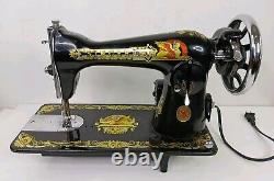 Vintage Singer Sphinx Sewing Machine With Alphasaw NA35K Motor Please Read