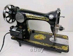 Vintage Singer Sphinx Sewing Machine With Alphasaw NA35K Motor Please Read