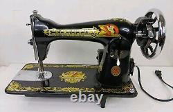 Vintage Singer Sphinx Sewing Machine With Alphasaw NA35K Motor Please Read